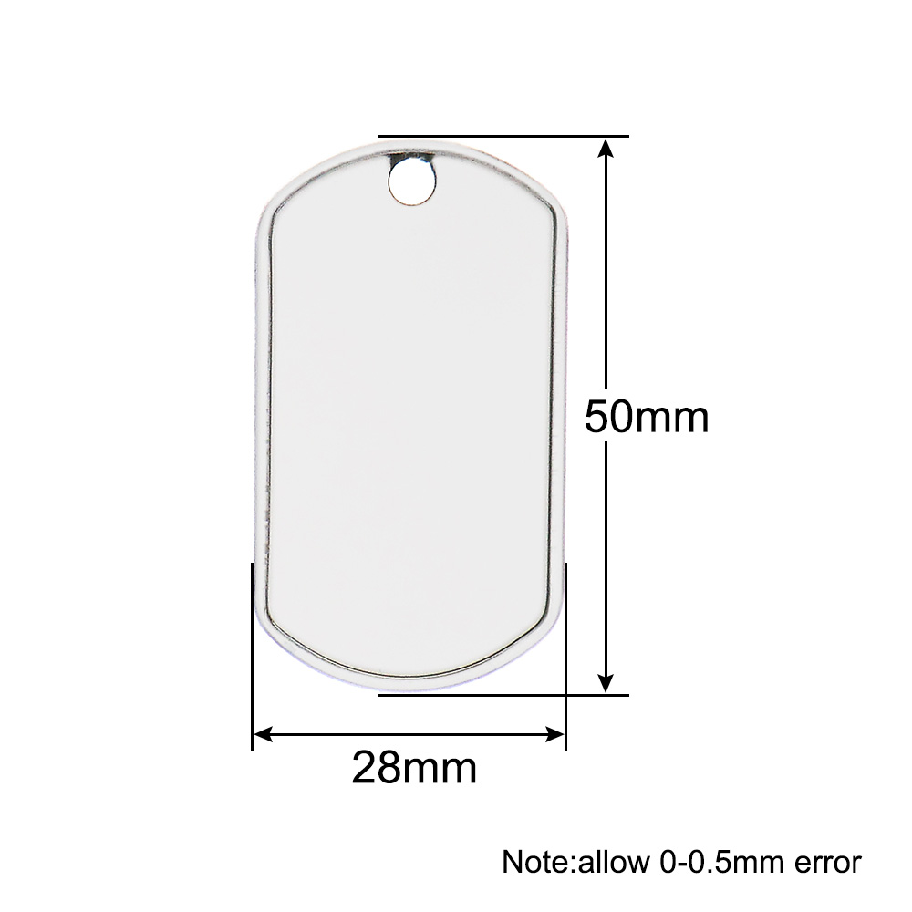 Mens Dog Tag Necklace - Wholesale 100Pcs Military Army Identity Tag