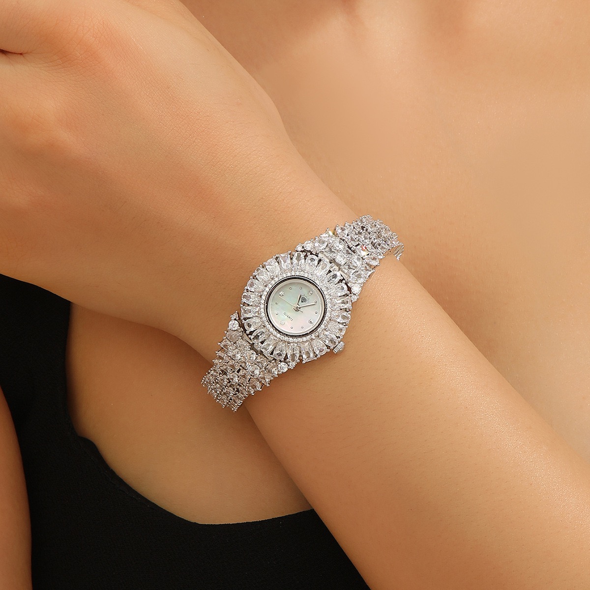 Fine Jewelry Watches Women - Fashion Shining Crystal Full Zircon CZ