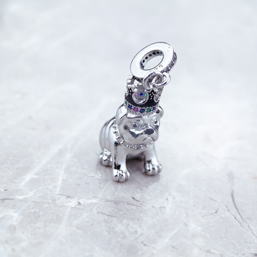 Fashion Bulldog With Crown Pen - Mens Dog Tag Necklace recensie en prijs