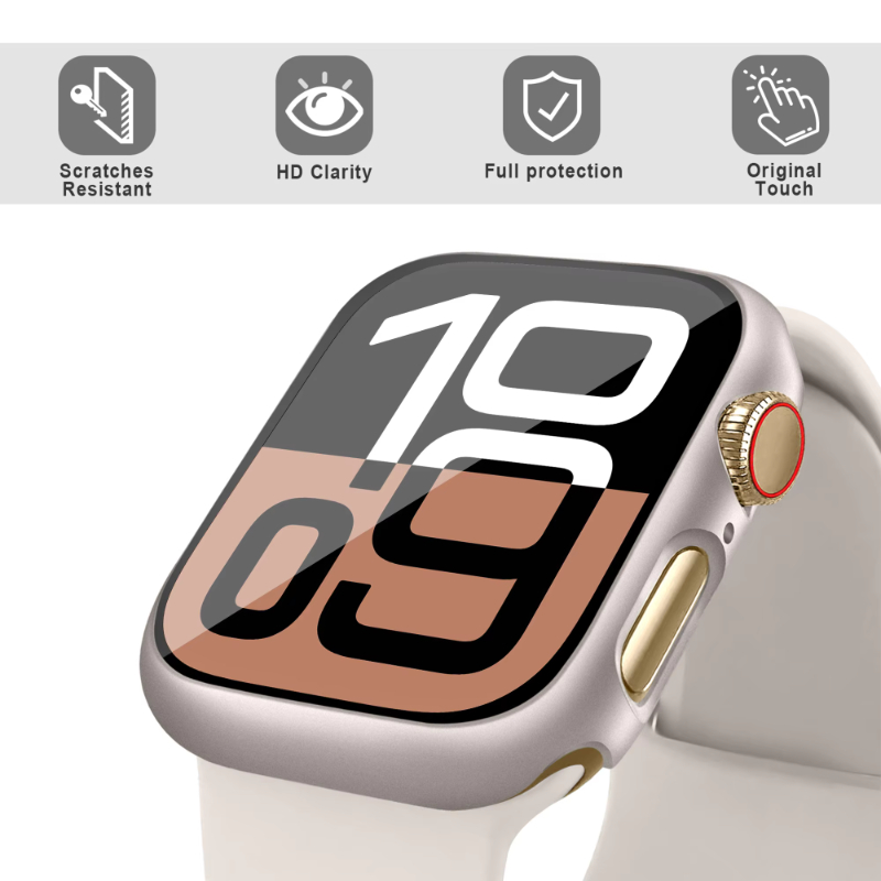 Tempered Glass+Case For Apple  - Jewelry Smart Watches recensie en prijs