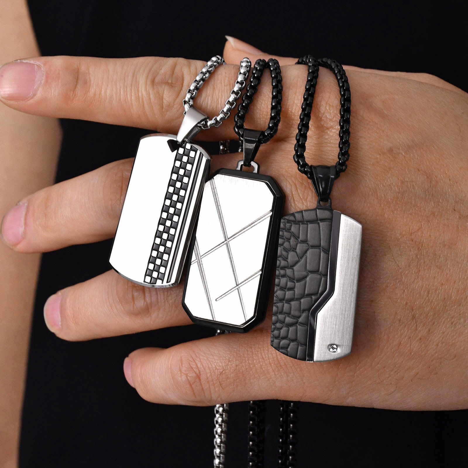 Stylish Mens Pendant Necklace, - Mens Dog Tag Necklace recensie en prijs
