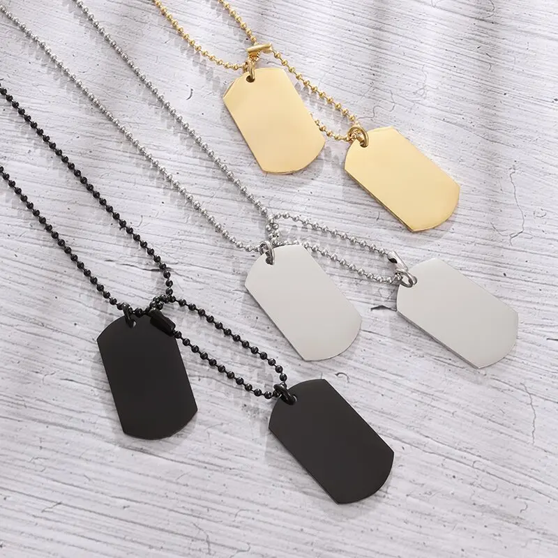 Simple Stainless Steel Double  - Mens Dog Tag Necklace recensie en prijs