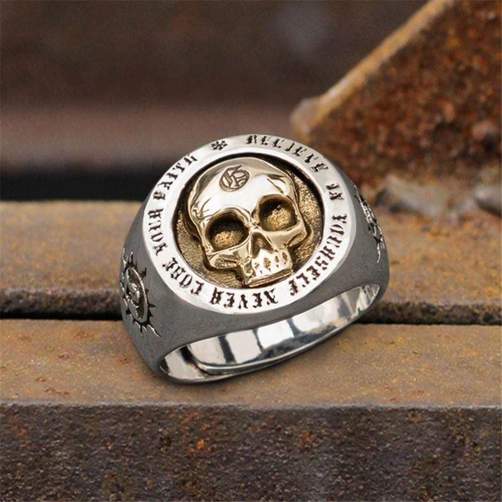 S925 Sterling Silver Fashion M - Gothic Skull Ring recensie en prijs