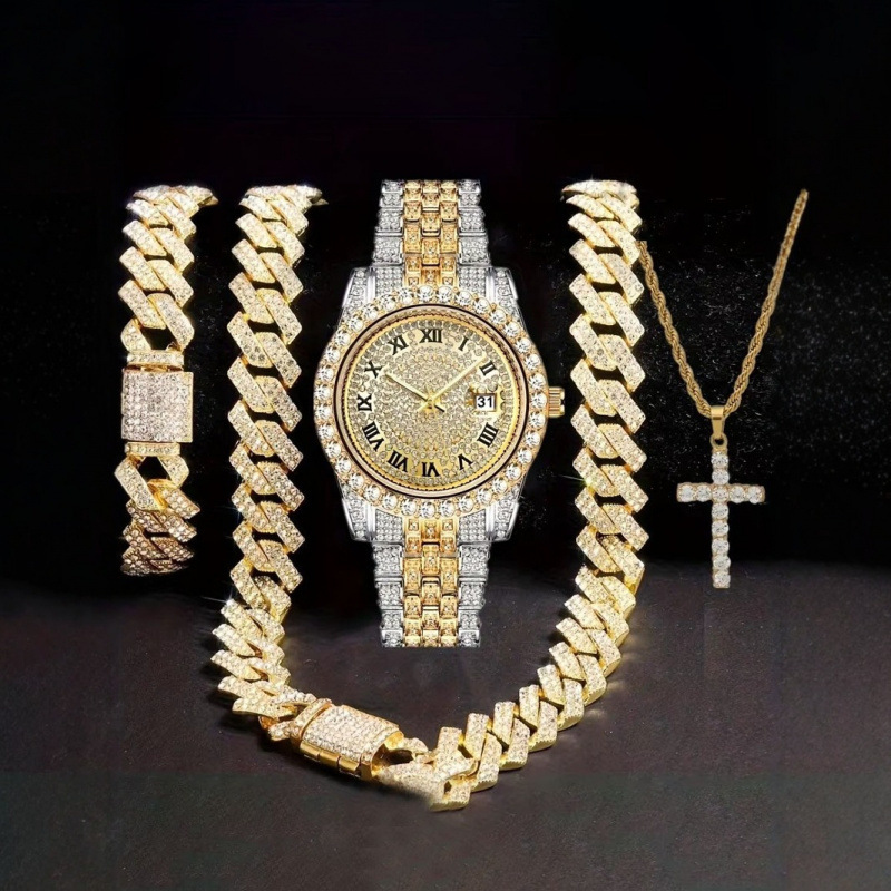 4-in-1 Hip Hop Jewelry Set for - Mystery Jewelry Jar Watches recensie en prijs
