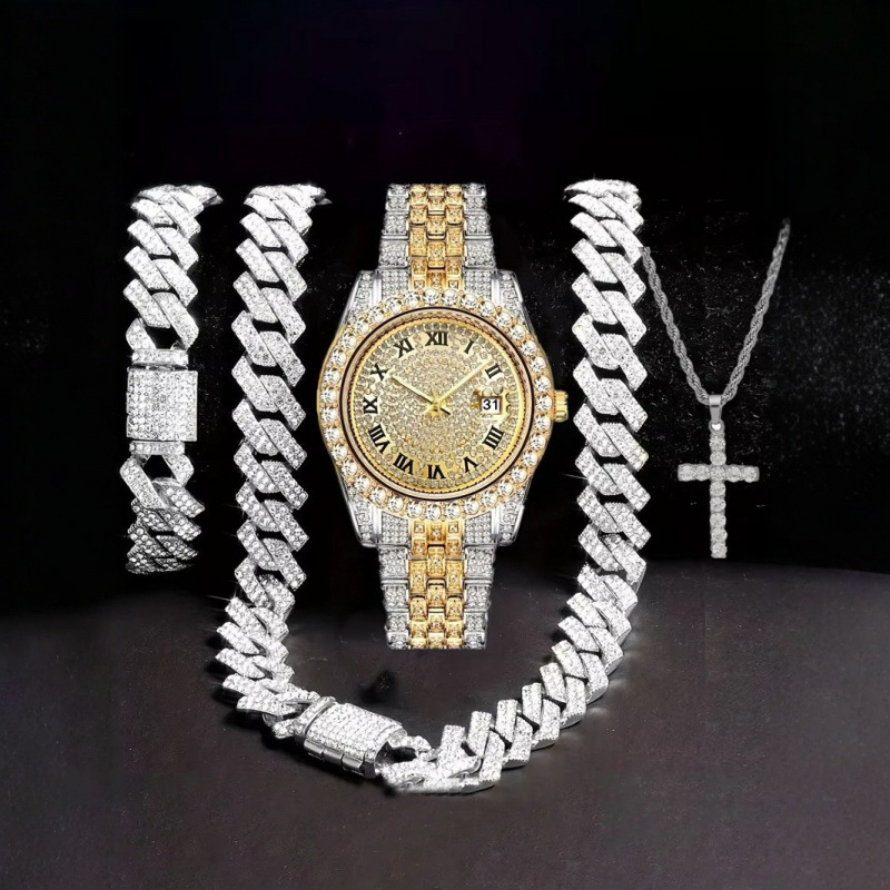 4-in-1 Hip Hop Jewelry Set for - Mystery Jewelry Jar Watches recensie en prijs