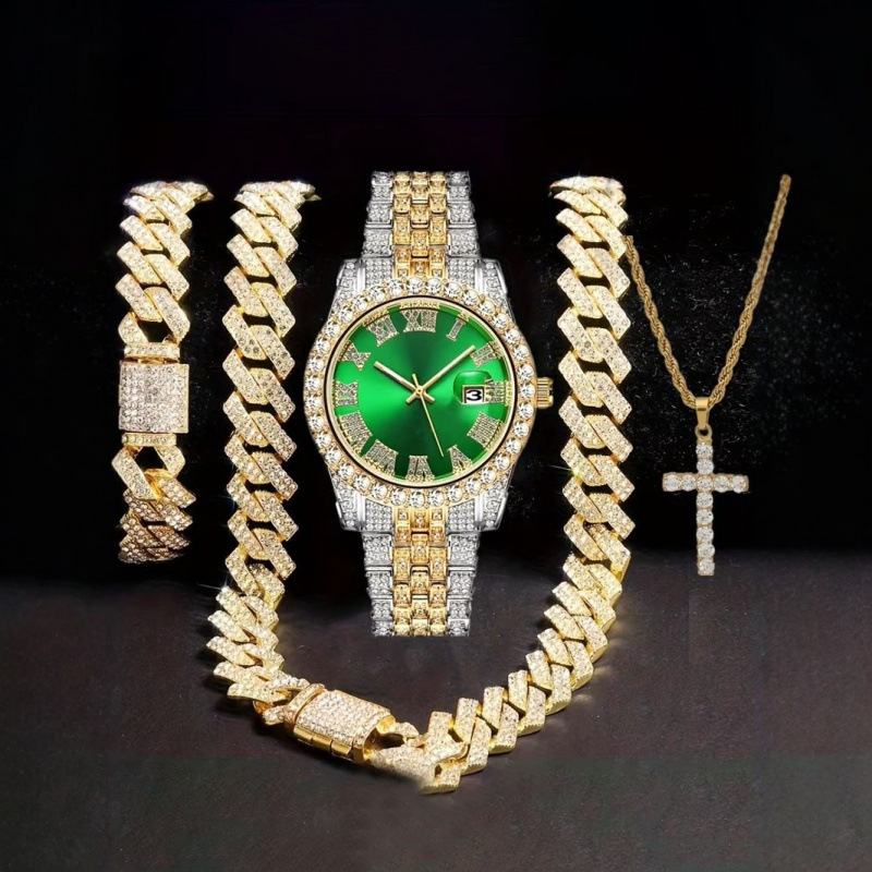 4-in-1 Hip Hop Jewelry Set for - Mystery Jewelry Jar Watches recensie en prijs