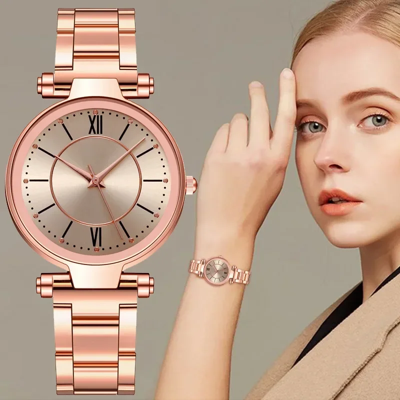 Luxury Rose Gold Stainless Ste - Mystery Jewelry Jar Watches recensie en prijs
