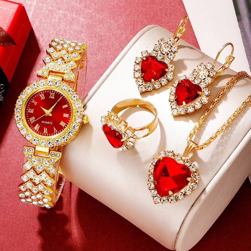 Golden Luxury Watch Women Ring - Mystery Jewelry Jar Watches recensie en prijs