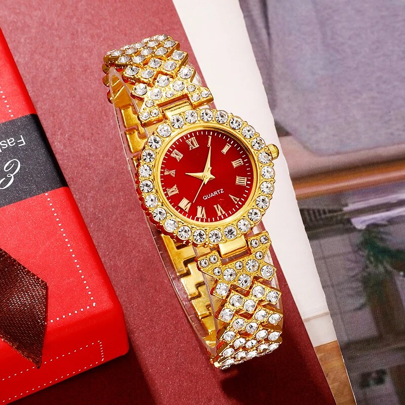 Golden Luxury Watch Women Ring - Mystery Jewelry Jar Watches recensie en prijs