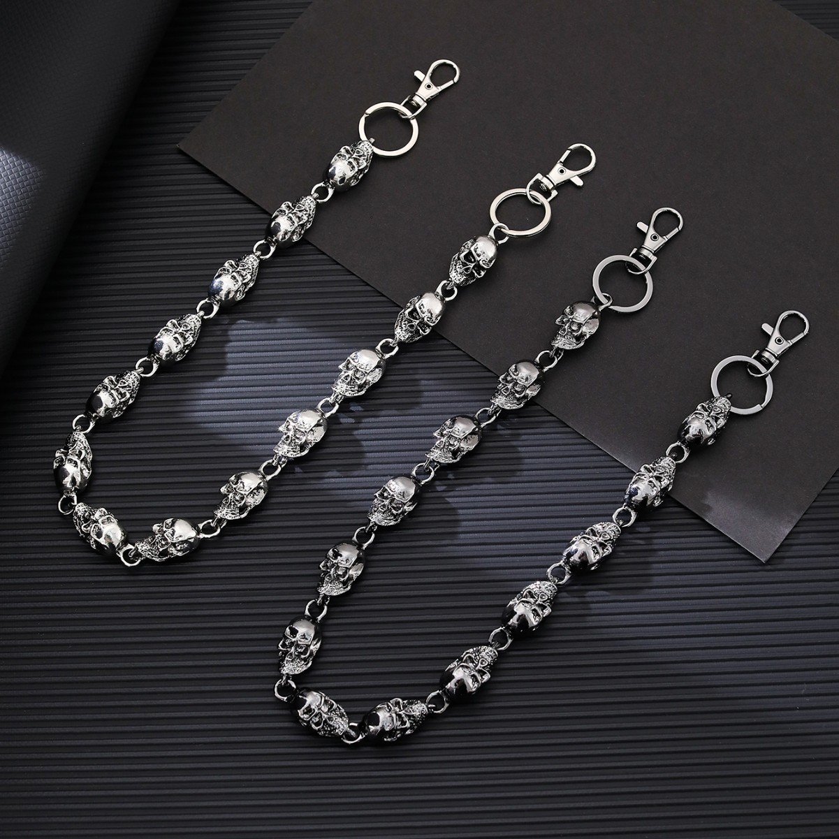 Skull Keychain Wallet Chain, P - Gothic Skull Ring recensie en prijs