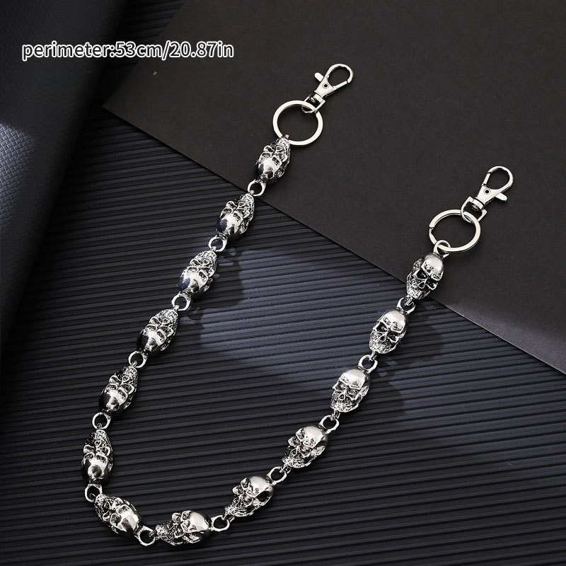 Skull Keychain Wallet Chain, P - Gothic Skull Ring recensie en prijs
