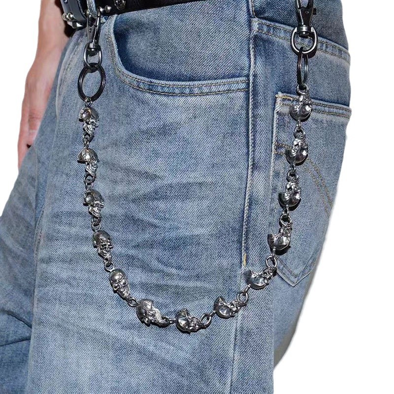 Skull Keychain Wallet Chain, P - Gothic Skull Ring recensie en prijs