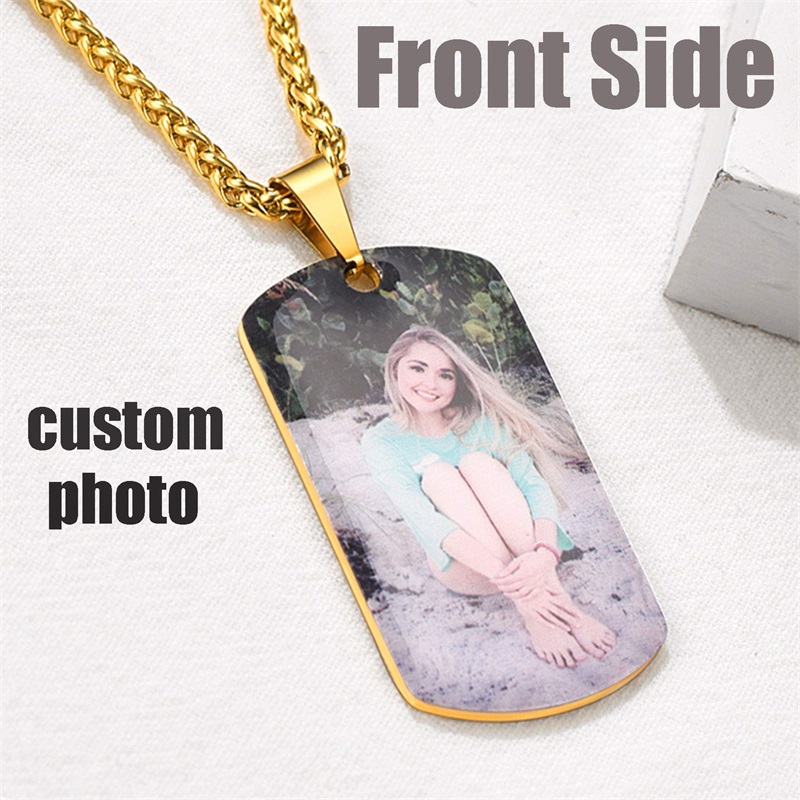 Picture Necklace Personalized  - Mens Dog Tag Necklace recensie en prijs