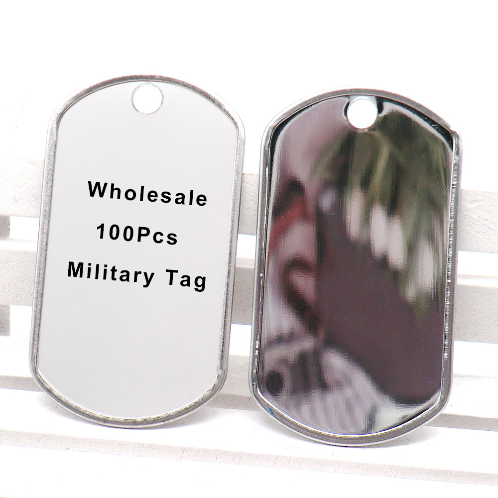 Wholesale 100Pcs Military Army - Mens Dog Tag Necklace recensie en prijs