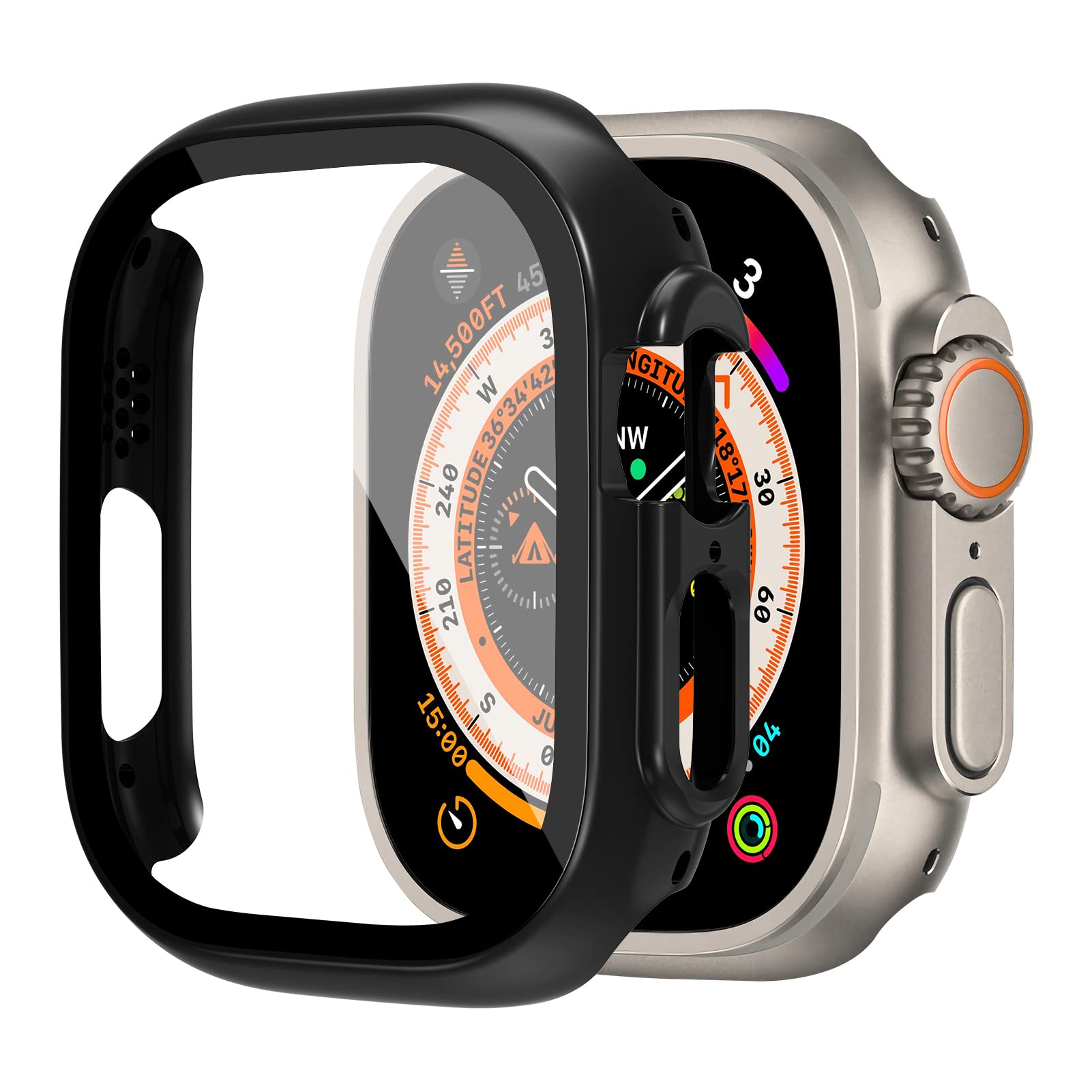 Glass+case For Apple Watch Ult - Jewelry Smart Watches recensie en prijs