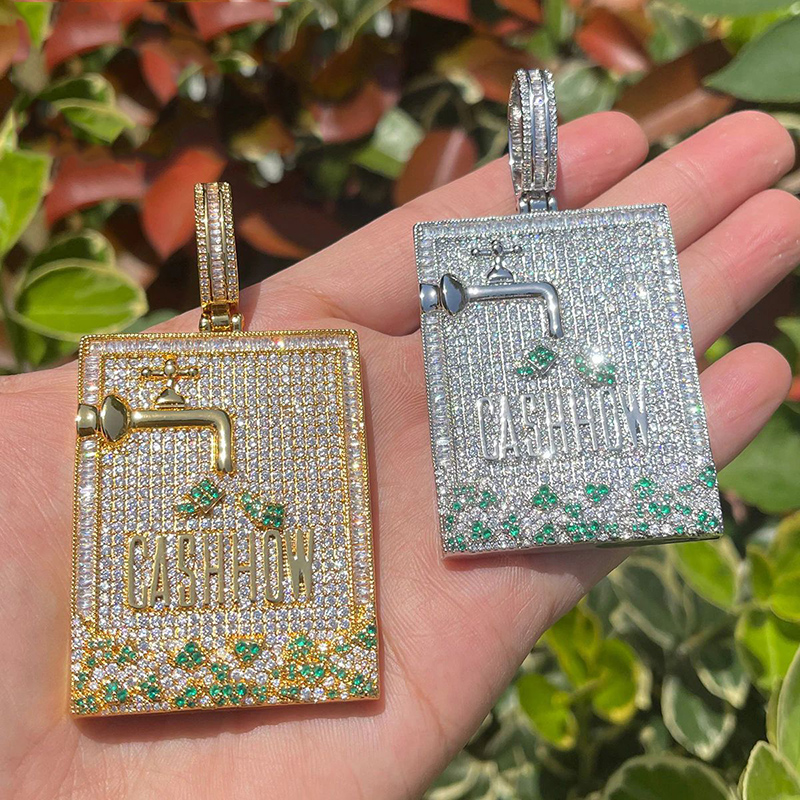 Hip Hop 3A+ CZ Stone Paved Bli - Mens Dog Tag Necklace recensie en prijs