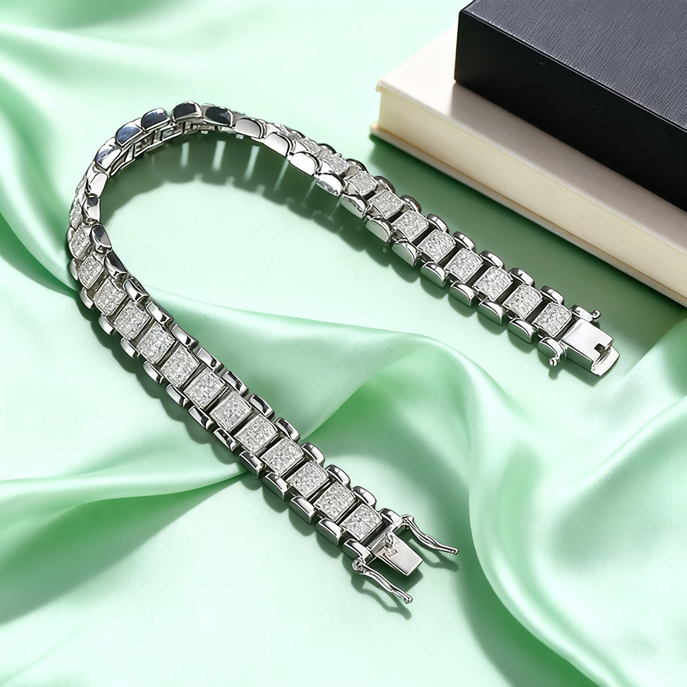 TEMGF Full Moissanite Bracelet - Fine Jewelry Watches Women recensie en prijs