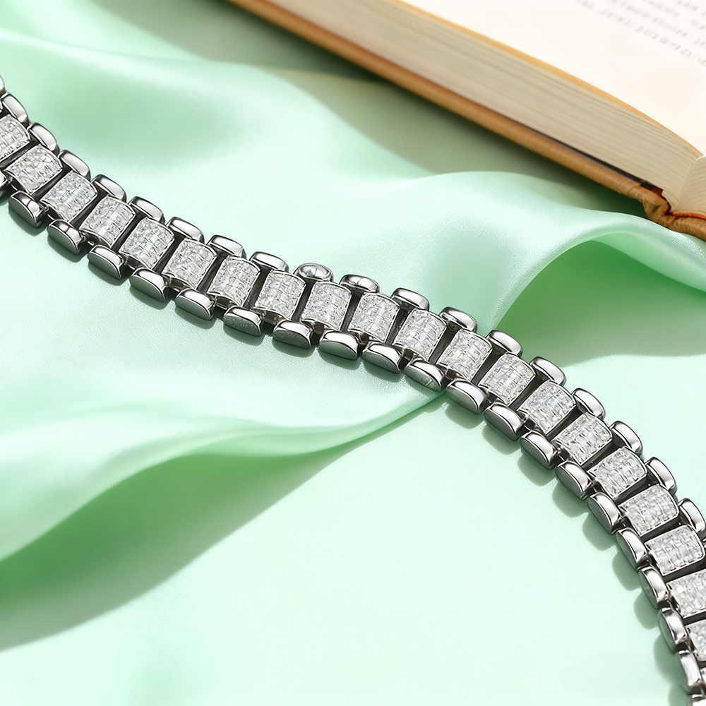 TEMGF Full Moissanite Bracelet - Fine Jewelry Watches Women recensie en prijs