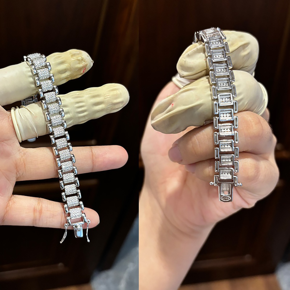 TEMGF Full Moissanite Bracelet - Fine Jewelry Watches Women recensie en prijs