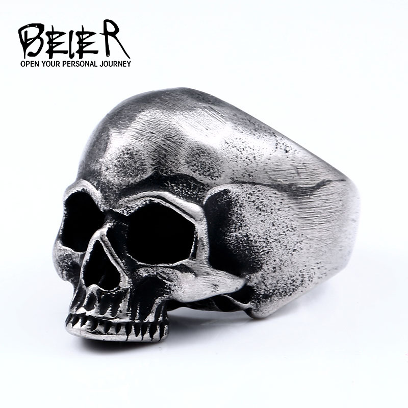 Beier 316L Stainless steel Vin - Gothic Skull Ring recensie en prijs