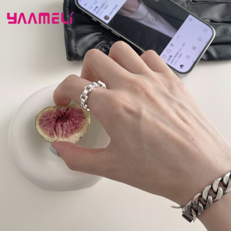 925 Silver  Watch Chain Rings  - Fine Jewelry Watches Women recensie en prijs
