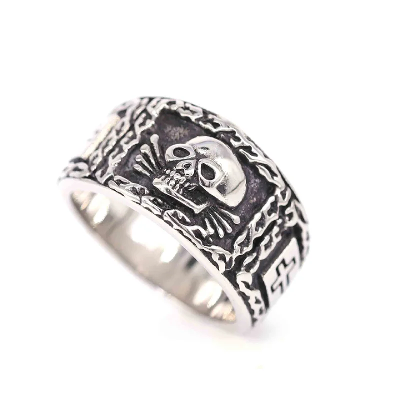 Vintage Stainless Steel Signet - Gothic Skull Ring recensie en prijs