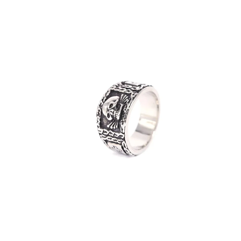 Vintage Stainless Steel Signet - Gothic Skull Ring recensie en prijs