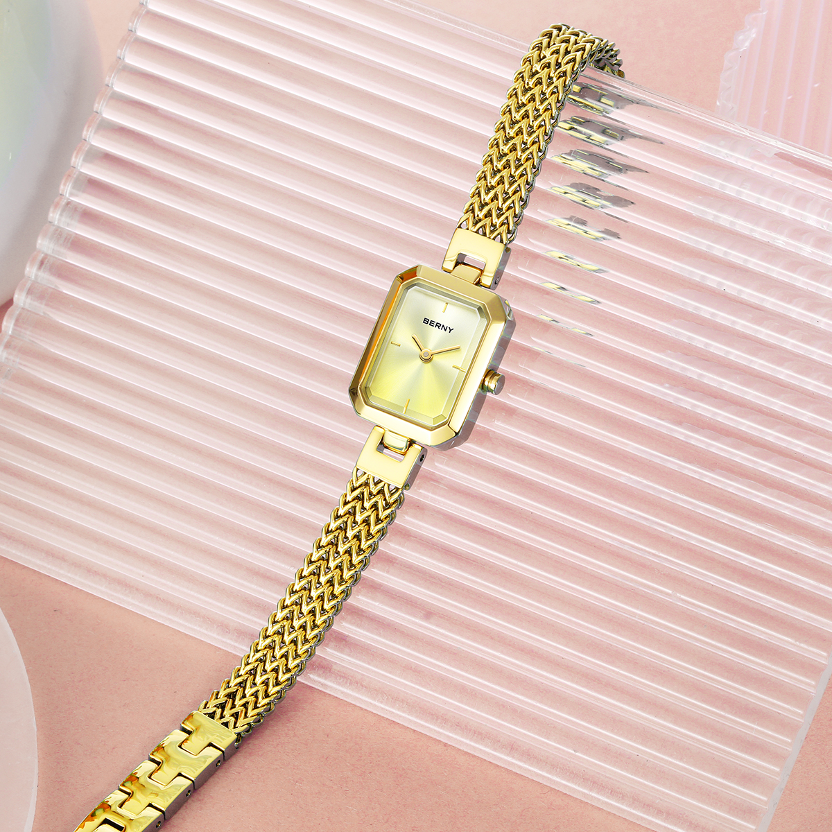 BERNY Gold Watch for Women Min - Mystery Jewelry Jar Watches recensie en prijs
