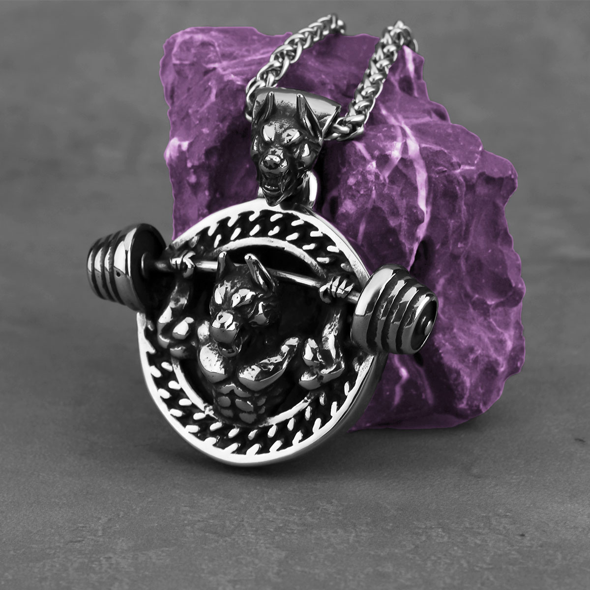 Creative Design Barbell Fitnes - Mens Dog Tag Necklace recensie en prijs