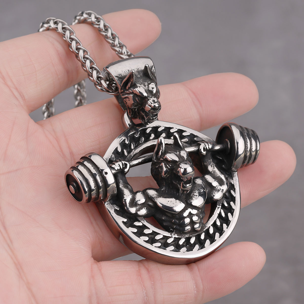 Creative Design Barbell Fitnes - Mens Dog Tag Necklace recensie en prijs