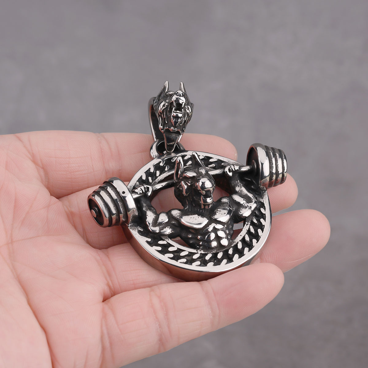 Creative Design Barbell Fitnes - Mens Dog Tag Necklace recensie en prijs