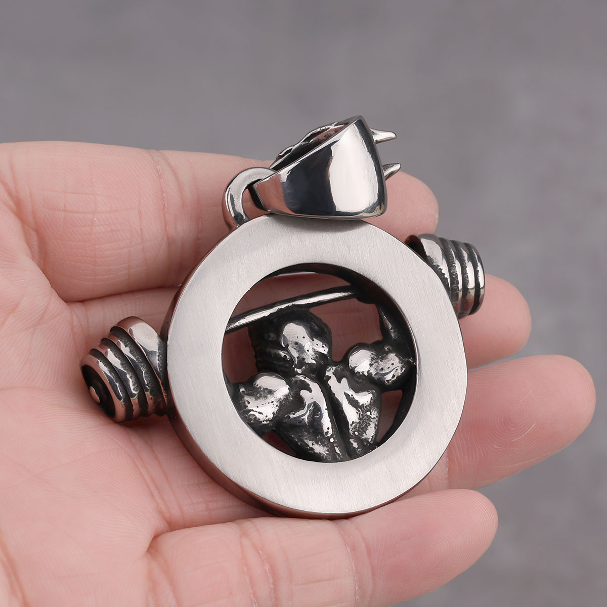 Creative Design Barbell Fitnes - Mens Dog Tag Necklace recensie en prijs