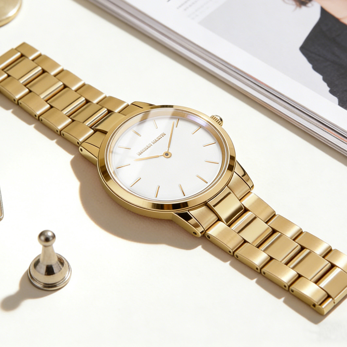 Womens Watch Rose Gold Stainle - Mystery Jewelry Jar Watches recensie en prijs