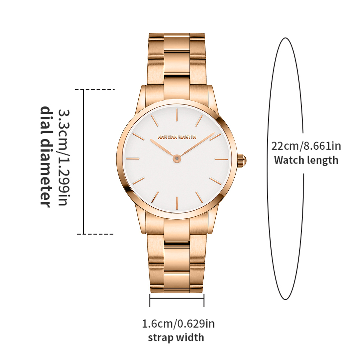Womens Watch Rose Gold Stainle - Mystery Jewelry Jar Watches recensie en prijs