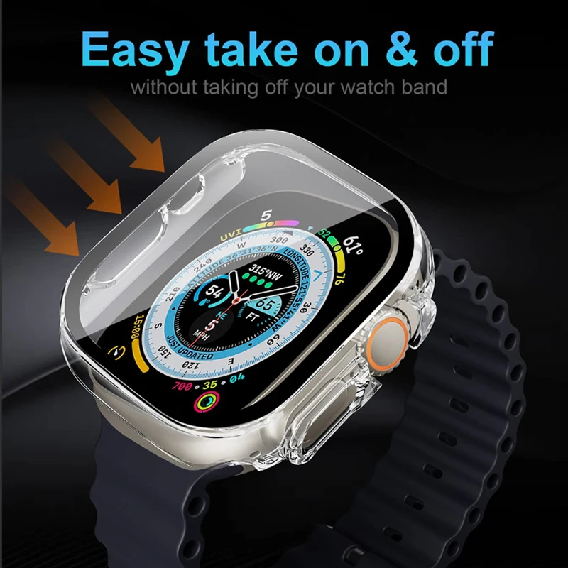 Glass+case For Apple Watch Ult - Jewelry Smart Watches recensie en prijs