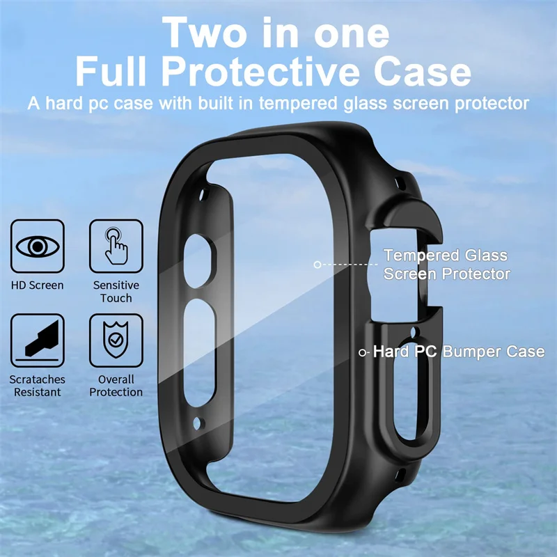 Glass+case For Apple Watch Ult - Jewelry Smart Watches recensie en prijs